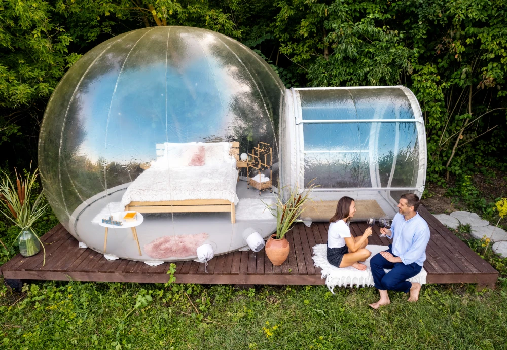 bubble tent dinner party